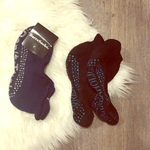 2 pair barre socks 1 NWT 1 GUC